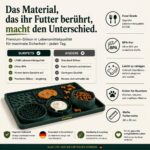 SuriPets Schleckmatte mit Napf – LFGB Silikon Lick Mat mit Saugnäpfen für Hunde & Katzen – Bild 2