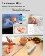 Dr.Care Babyphone mit Kamera – 3,5" HD, WLAN-frei, 300m Reichweite & Nachtsicht – Bild 6