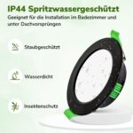 Laiebri LED Einbaustrahler 4er Set – 6W Dimmbar IP44 für Bad & Wohnräume – Bild 6