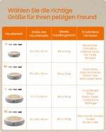 Feandrea Donut-Hundebett Ø 70 cm – Ergonomisches Katzenbett in Dunkelgrau – Bild 8