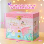 Giggle & Honey Ballerina-Schmuckkästchen mit Spieluhr – Musikspieldose für Mädchen ab 3 Jahren – Bild 2