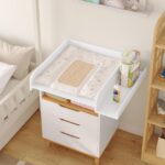 WOLTU Wickelaufsatz 80 x 70 cm mit Seitenablage – Platzsparend für Waschmaschine & Trockner – Bild 8