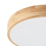 Lindby Tanju Deckenlampe 50 cm – Eichenholz Vintage Rustikal 4-flammig E27 – Bild 7