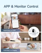 ARENTI Babyphone mit 5" Display & 1080P PTZ Kamera – App-Steuerung & Nachtsicht für Babys – Bild 6