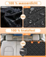 UPAWPIA Hundedecke Auto Rückbank 135x165cm – Wasserdicht & rutschfest für PKW, SUV, LKW – Bild 6