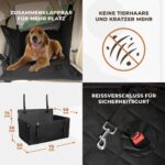 WUGLO Hunde-Autositz Rückbank – Extra stabil für Hunde bis 26 kg – Bild 6