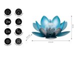 Dehner Solarleuchte Lotus Ø 27,5 cm – Elegante Gartendeko mit Warmweisslicht – Bild 3