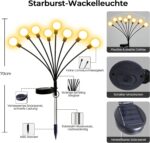 4er Set ICRGB Firefly Solarlampen – Schwingende LED-Gartenleuchten IP65 wasserdicht – Bild 5