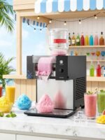 FOHERE Gewerbliche Schnee-Eismaschine 80kg/24h – Bingsu-Maker mit Selbstreinigung – Bild 5