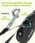 Pecute Rollleine 8m mit LED-Licht – Ausziehbare Hundeleine für Grosse Hunde bis 50 kg – Bild 5