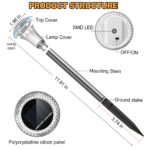 MUSUNIA Solar-Wegeleuchten 6er-Pack – IP65 Edelstahl Gartenleuchten Warmweiss – Bild 5