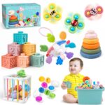 Weilim 6-in-1 Montessori Sensorik Spielset – Entwicklungsspielzeug für Babys & Kleinkinder