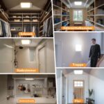 Toowell Akku-Deckenleuchte mit Bewegungsmelder – LED-Deckenlampe ohne Bohren & Stromanschluss – Bild 3