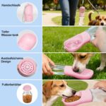 Liphier Hundetrinkflasche 350ml 2-in-1 mit Futterbehälter – Lecksicher für Wandern & Reisen – Bild 8