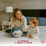 UNUS Faultier Kuscheltier Kissen 50 cm Türkis – Seitenschläfer- & Stillkissen – Bild 2