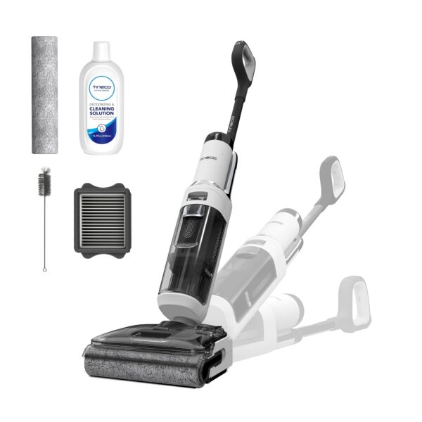 Tineco Floor One Stretch S6 Nass-Trockensauger – 20 kPa Saugkraft mit FlashDry Selbstreinigung