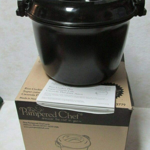 Pampered Chef Reiskocher Plus – 3 Qt Mikrowellen-Reiskocher für perfekte Ergebnisse