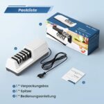 HIUYRFS Elektrischer Messerschärfer Profi 3-Stufen – 30 Sekunden Schärfen für Küchenmesser – Bild 3