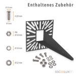 SSC-LUXon HAUKI Erdspieß 4er Set – Universal-Befestigung für Gartenleuchten & Pollerleuchten – Bild 5