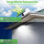 nipify 2er Set Solarleuchten mit Bewegungsmelder & separatem Panel – 318 LED IP65 – Bild 6