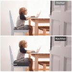 CAVWVTYU Sitzerhöhung für Kleinkinder – Waschbar & Tragbar mit Sicherheitsgurten – Bild 3