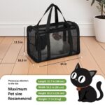 Vasmeiy Katzentransporttasche Faltbar – Tragetasche für Katzen & Hunde bis 6 kg – Bild 2