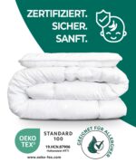 KNERST Kinderbettdecken-Set 100×135 cm mit Kissen 40×60 – Ganzjahresdecke für Babys & Kleinkinder – Bild 4