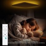 Psatfito G 24W LED Deckenleuchte 3000K–6500K – Dimmbar mit Fernbedienung für Küche & Schlafzimmer – Bild 3