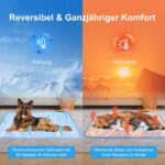 Kühlmatte für Hunde & Katzen 150x100cm – Selbstkühlend & wendbar für Haustiere – Bild 7
