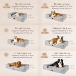 EHEYCIGA Orthopädisches Hundebett 89x56cm – Ergonomischer Komfort für kleine Hunde – Bild 5