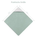 Bearmoss Einschlagdecke 90x90 cm – Universal Babydecke mit Kapuze für Babyschale & Kinderwagen – Bild 3