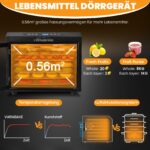 VarmBake Dörrautomat Edelstahl 7 Etagen – 0,56 m² Dörrfläche, 800W, 30-90°C – Bild 4