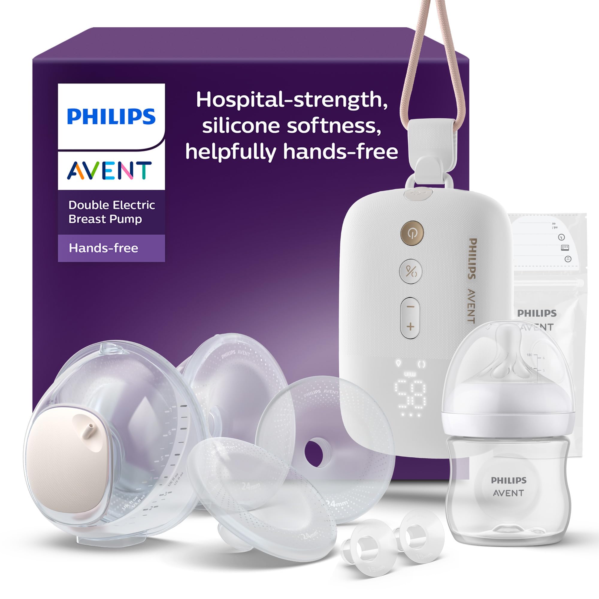 Philips AVENT Hands-free Doppelmilchpumpe – Krankenhausqualität mit intelligenter Saugfrequenz