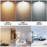 YanFeiYit LED Einbaustrahler 3er Set dimmbar IP44 – 5W Warmweiss 230V für Bad & Aussen – Bild 7