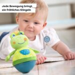 HABA Stehauffigur Frosch – Motorikspielzeug mit Wackel- & Klingeleffekt ab 6 Monaten – Bild 2
