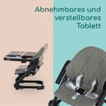 Bebeconfort Moly Sitzerhöhung – Tragbarer Kindersitz 6 Mon.–3 Jahre, 3 Höhen & Tablett – Bild 8
