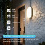 Yesenlight LED Kellerlampe 18W 2000lm 4000K IP65 – Wasserfeste Wandleuchte für Innen & Aussen – Bild 5