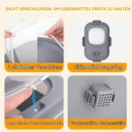 Wuciray Faltbare Hundefutter Aufbewahrungsbox mit Rollen – 7–10 kg Kapazität – Bild 4