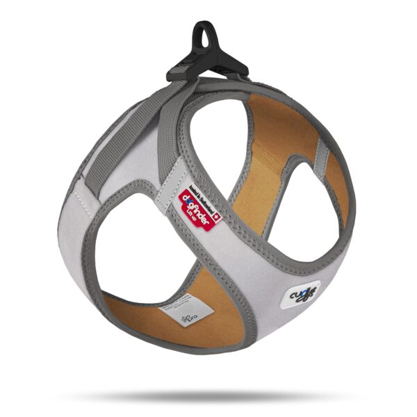 Curli Glow Clasp Vest Harness Reflective Gray S – Sicherheitsgeschirr mit 360° Reflexion