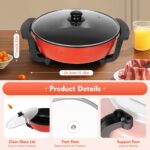 6 l Aohuada Yin-Yang Fondue Topf elektrisch 1360 W – Doppelkammer Hot Pot für Zuhause – Bild 7