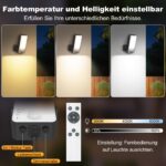 ToyGlee LED Außenlampe mit Bewegungsmelder – 10000mAh Akku, IP65 Wasserdicht für Garten & Garage – Bild 5