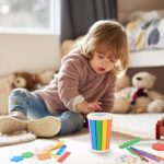 Baeroly Montessori Holz-Sortierbox – Farb- & Formenlernspiel für Kleinkinder 12–36 Monate – Bild 2