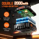 FAHEFANA 20V Akkuschrauber Set mit 2x2.0Ah Akkus – 42Nm Bohrschrauber für DIY & Reparatur – Bild 3