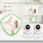 Blemil Video-Babyphone mit Dual-Kamera & 6" IPS Display – Sicheres Babyphon mit 30h Akku – Bild 6