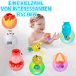VBACALA Badespielzeug-Set ab 3 Jahren – Magnetisches Angelspiel mit Wasserpistole – Bild 7