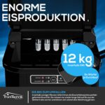 Tronitechnik EM01 Eiswürfelmaschine 12 kg/24 h – Eiswürfelbereiter mit 2 Grössen & Reinigungsfunktion – Bild 4