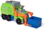 PAW PATROL Recycling-Truck Deluxe mit Rocky Figur – Verwandlungsfunktion für Kinder ab 3 Jahren