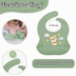 Oskuglin 9-teiliges Silikon Babygeschirrset BPA-frei – Rutschfest mit Saugnapf ab 6 Monaten – Bild 6