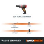 WORX Nitro WX354.9 Akku-Schlagbohrhammer 20V – Bürstenloser Motor mit 60 Nm – Bild 10