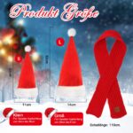 RANYPET Weihnachtsmütze & Schal Set für Hunde – Festliches Kostüm für grosse & mittlere Rassen – Bild 2